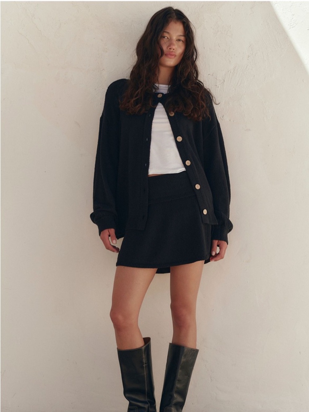 Free People Ameena Sweater skort Set